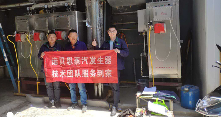 蜜桔视频蒸汽發生器工作人員和客戶合影